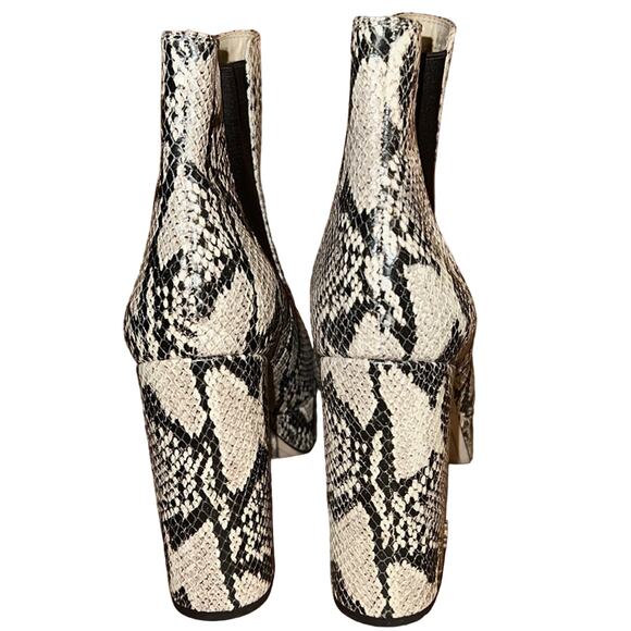 Sam Edelman Abella Platform Chelsea Boots Reptile Embossed Size 9.5M Used - Picture 5 of 8